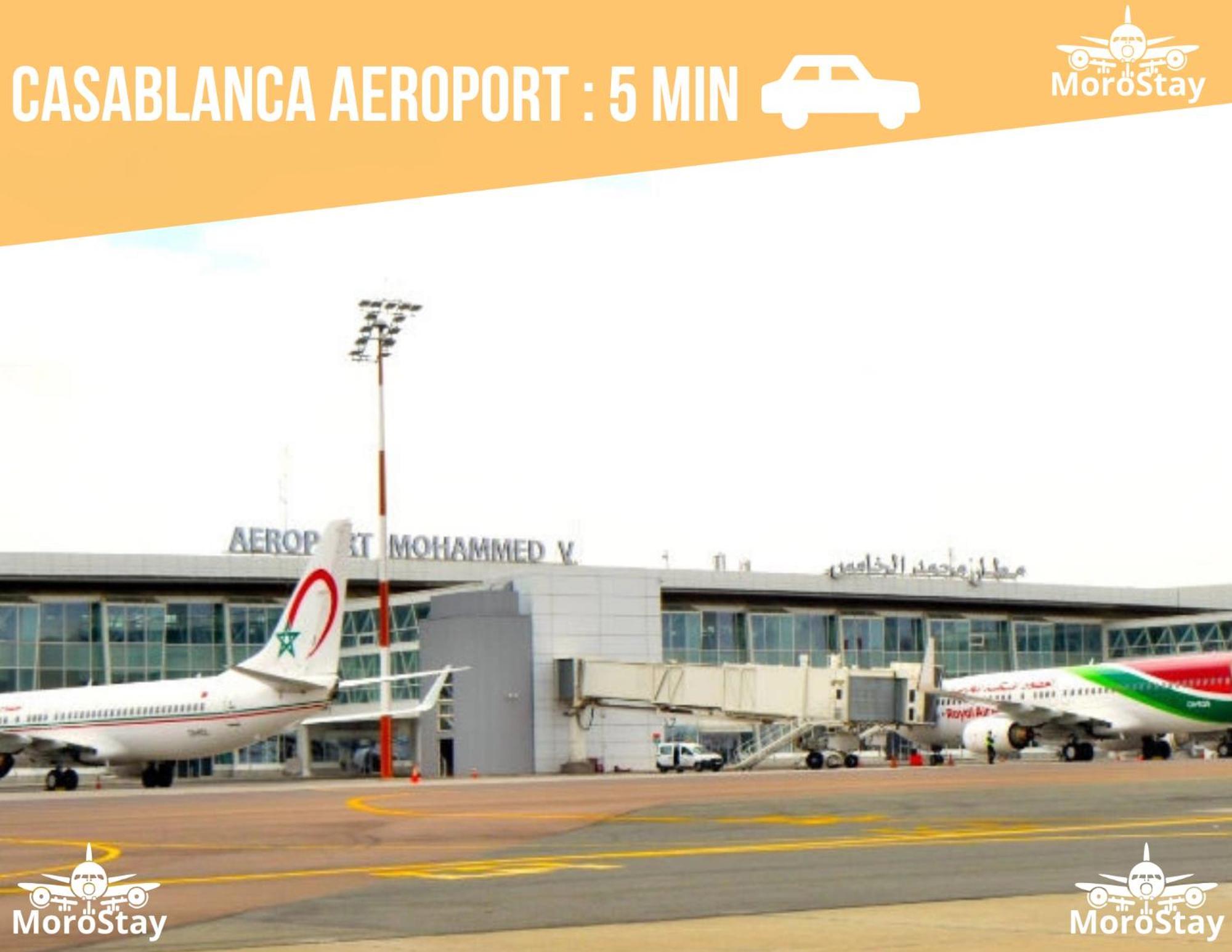 Airport Apartment Suite Casablanca Free Wifi Modern Confort Calme Derroua Екстер'єр фото