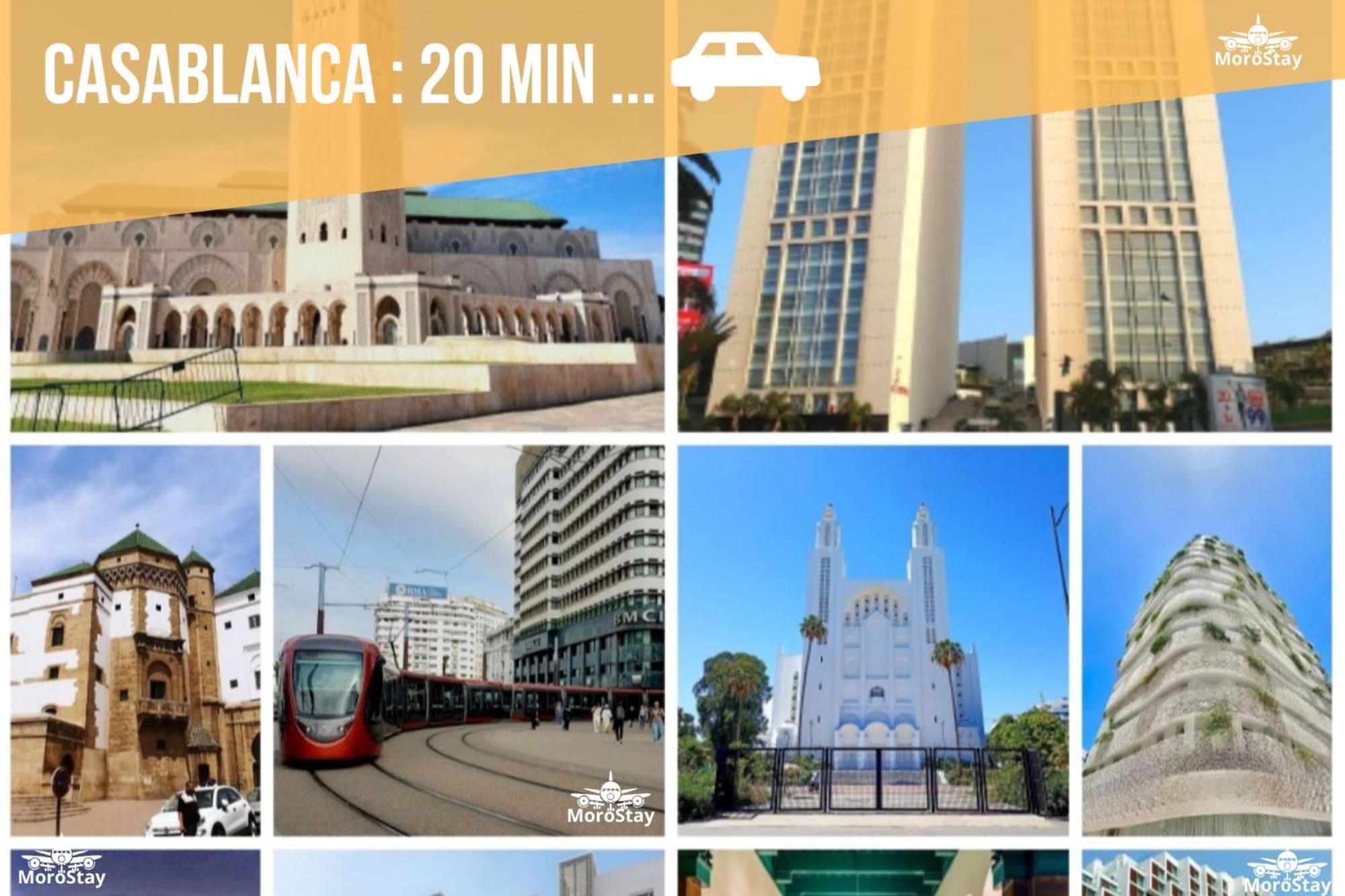 Airport Apartment Suite Casablanca Free Wifi Modern Confort Calme Derroua Екстер'єр фото